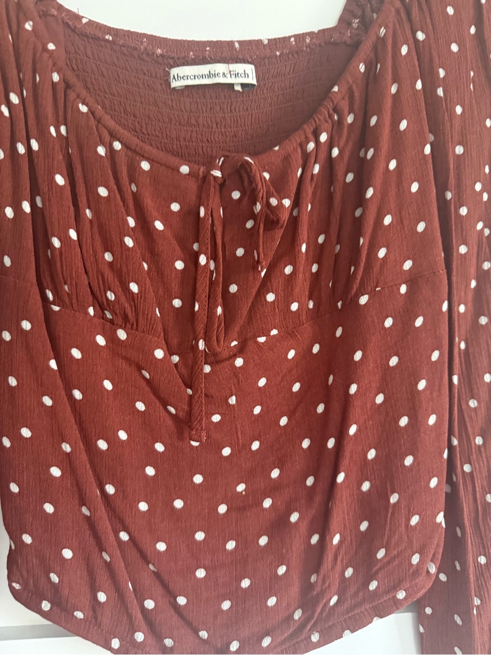 Abercrombie & Fitch Puff Sleeve Top - Picture 4 of 7